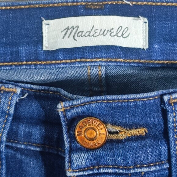 Madewell jeans women's size 26 ink blue colour 10" High-rise Skinny Stretch - Picture 6 of 16